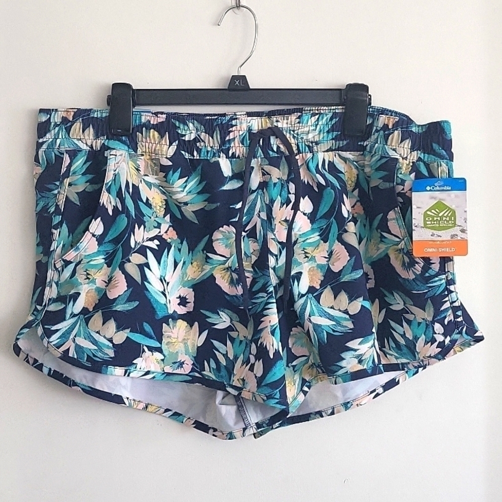 NWT Columbia Bogata Bay Stretch printed short - women's size XXL